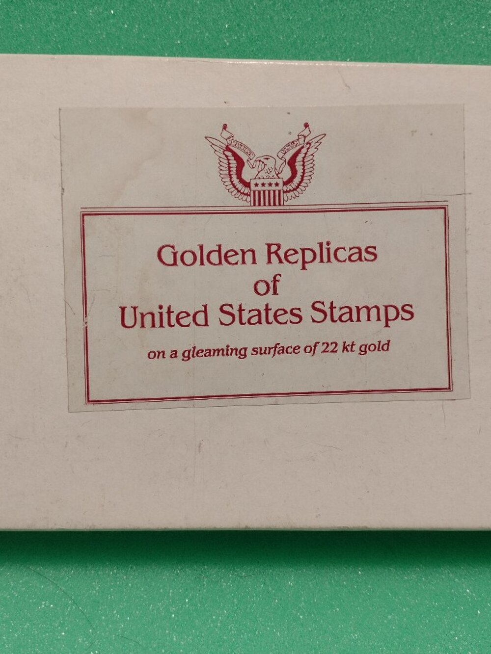 22 kt Golden Replicas of United States Stamps 1980